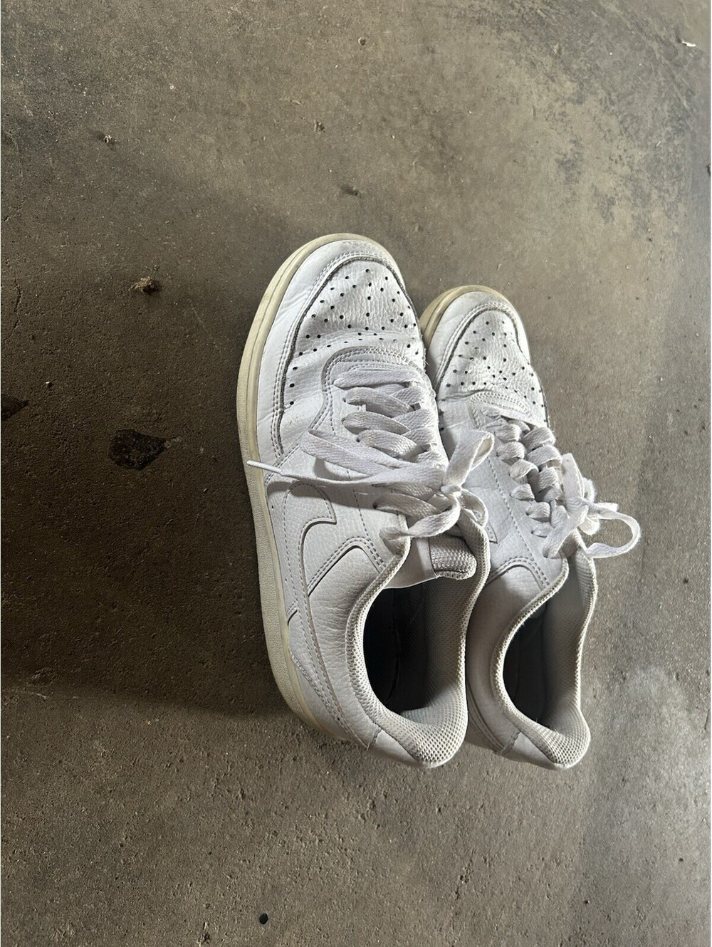 Size 7 - Nike Court Vision Next Nature Low Triple White W